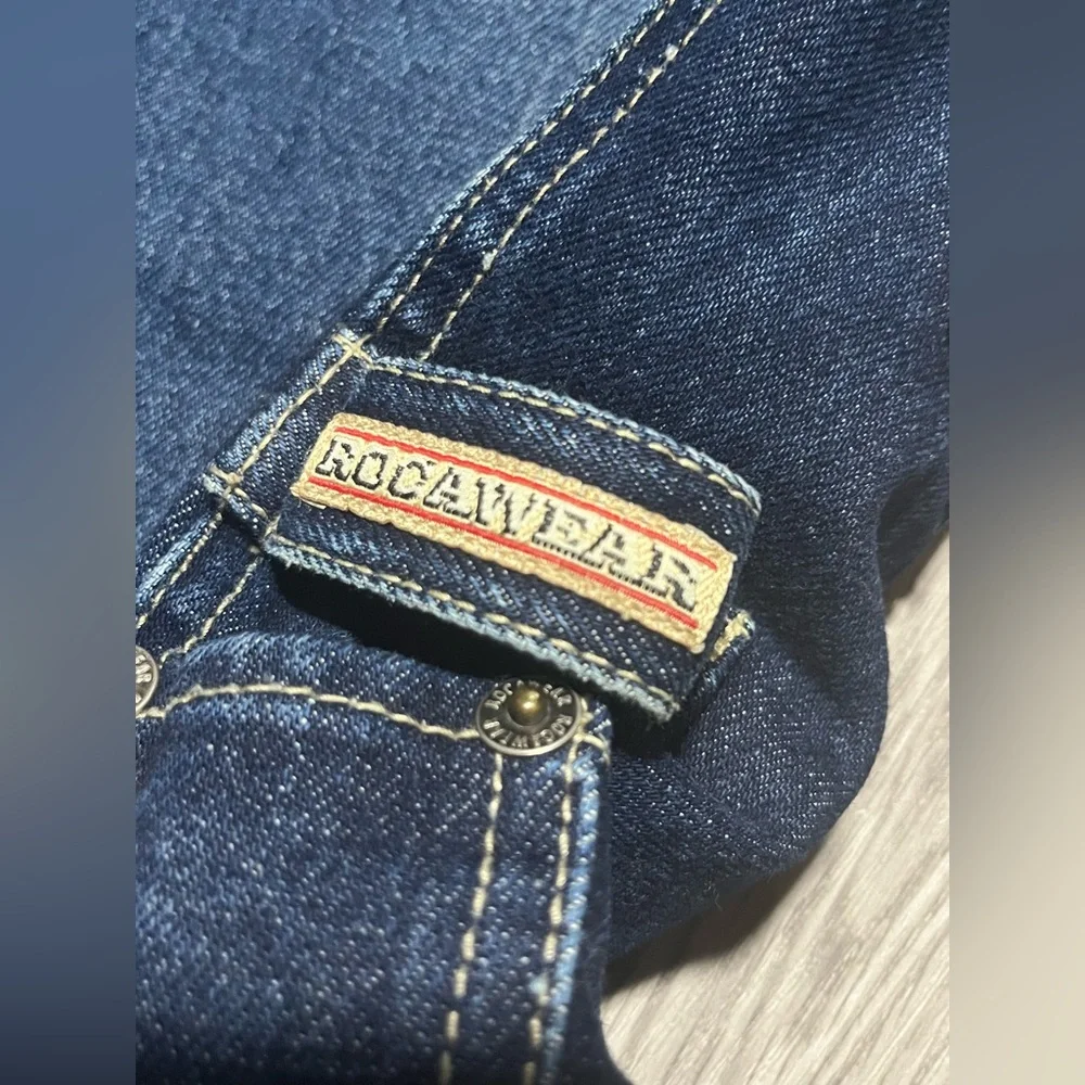 Y2K Rocawear denim blue jeans vintage grunge carpenter 36X34 men’s pants - Picture 6 of 9